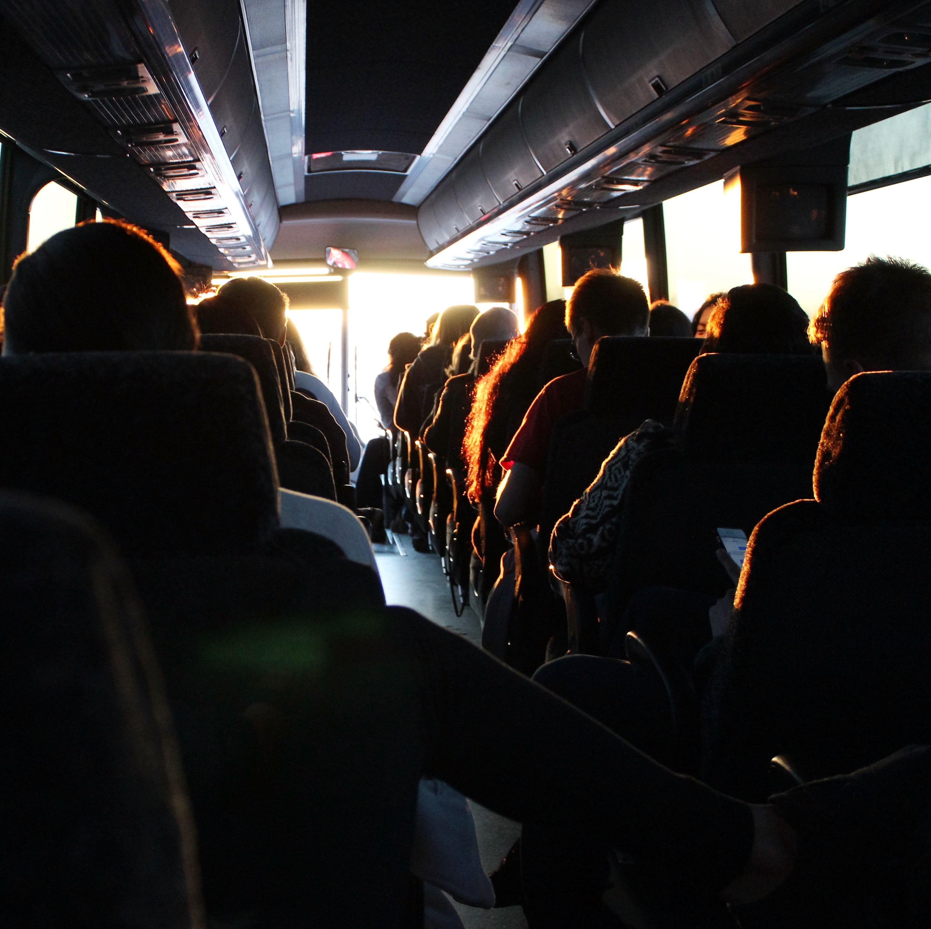 people in a bus